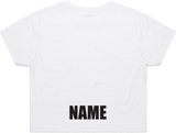 White Crop Tee w/Name