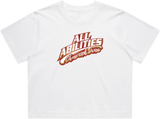 White Crop Tee w/Name